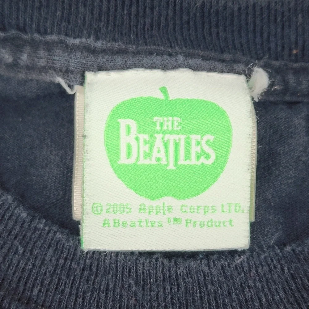 The Beatles Shirt Mens 2XL Black Abbey Road Crosswalk Graphic Band Tee Y2K 2005 - Picture 4 of 9